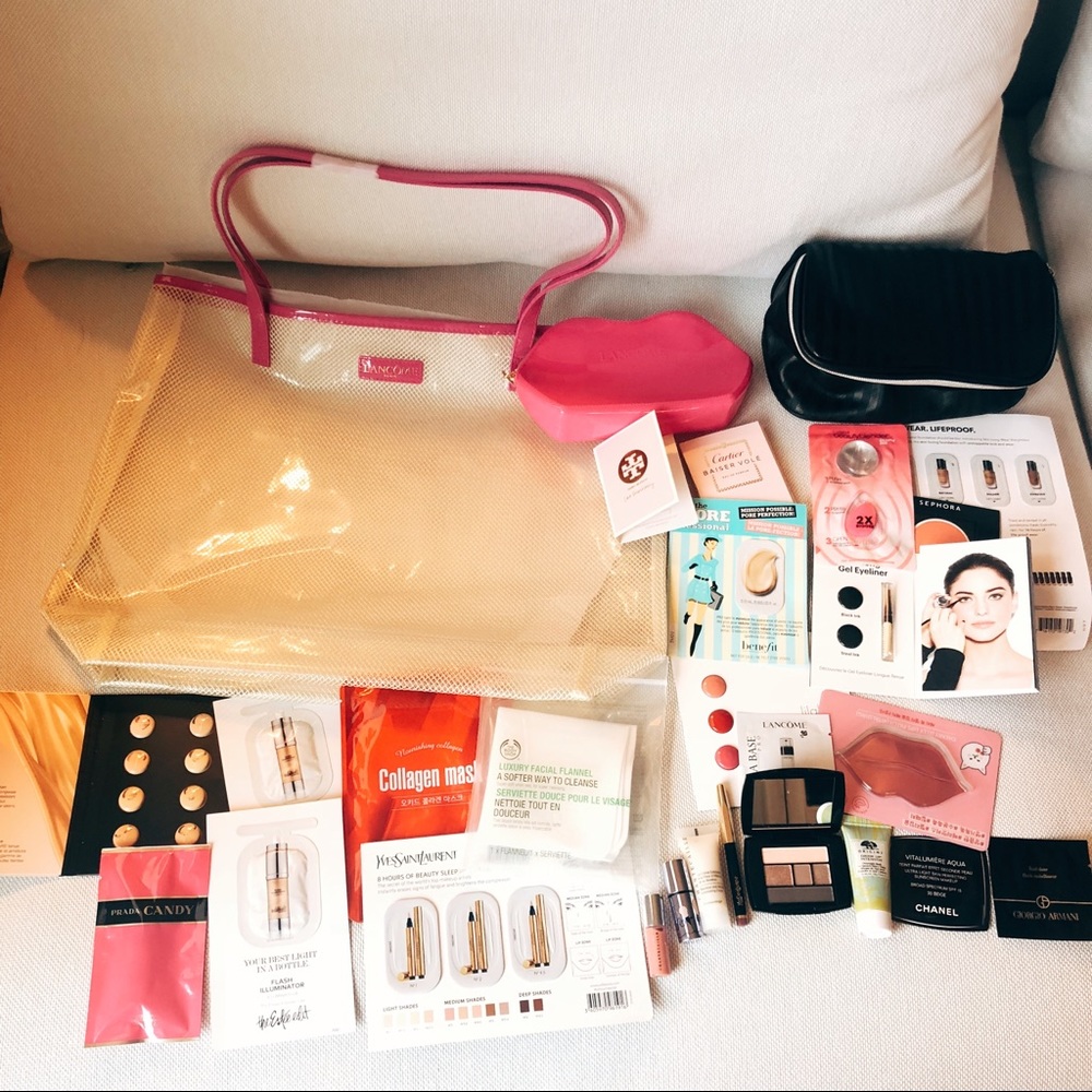 Brand new 28 piece luxury cosmetic & skin care bag